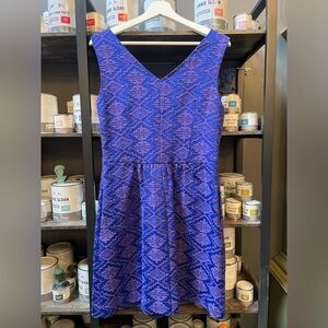 Anthropology Maeve dress size 8 blue purple color